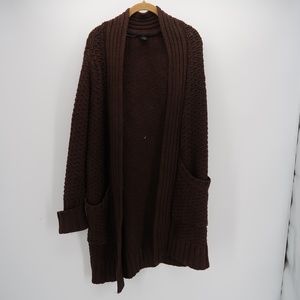 Moda International Open Front Knit Duster Cardigan